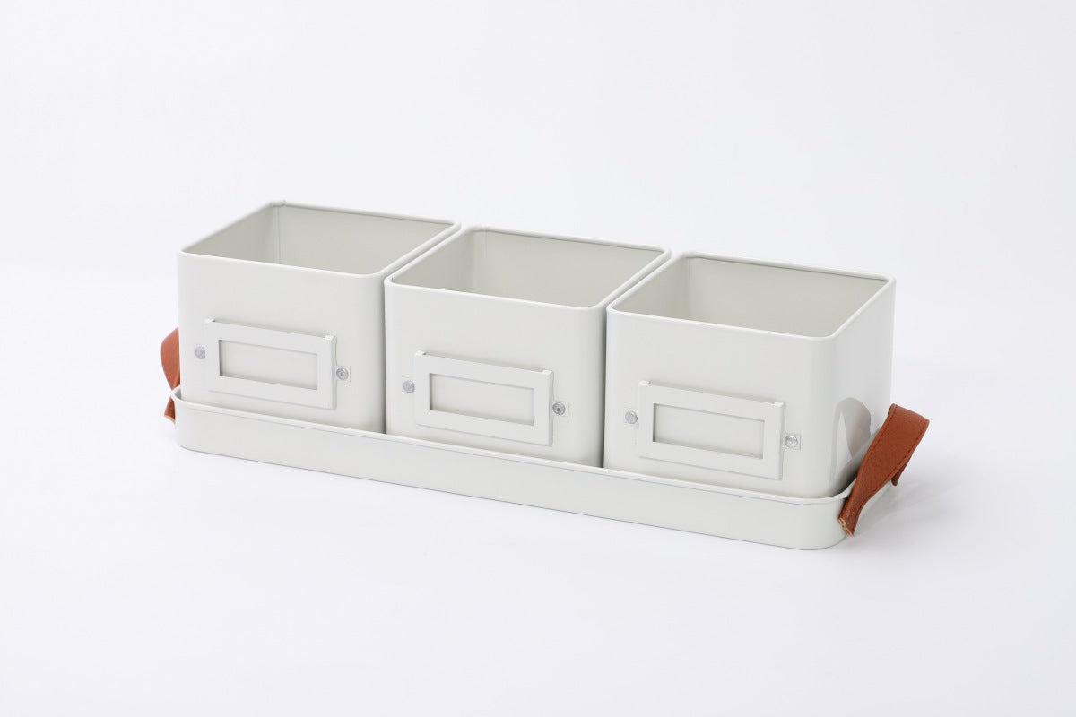 grey herb pot with handles