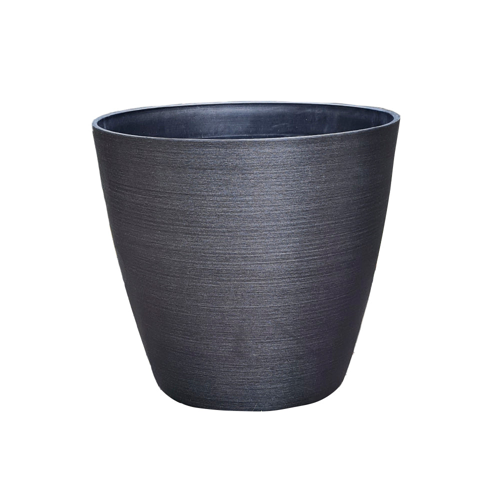 grey milan garden plant pot