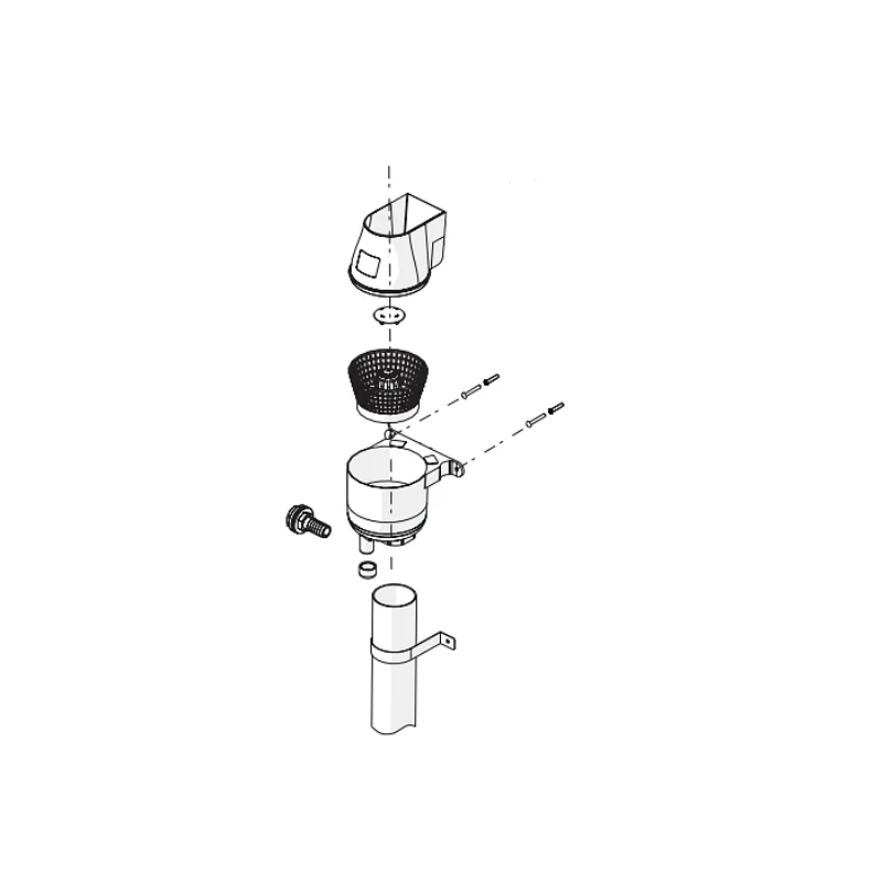 installation drawing on how to instal a gutter mate.
