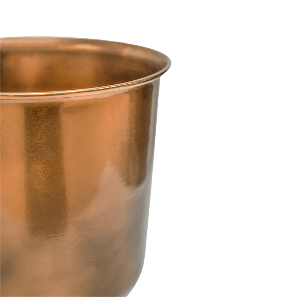 metal copper plant pot for outdoors