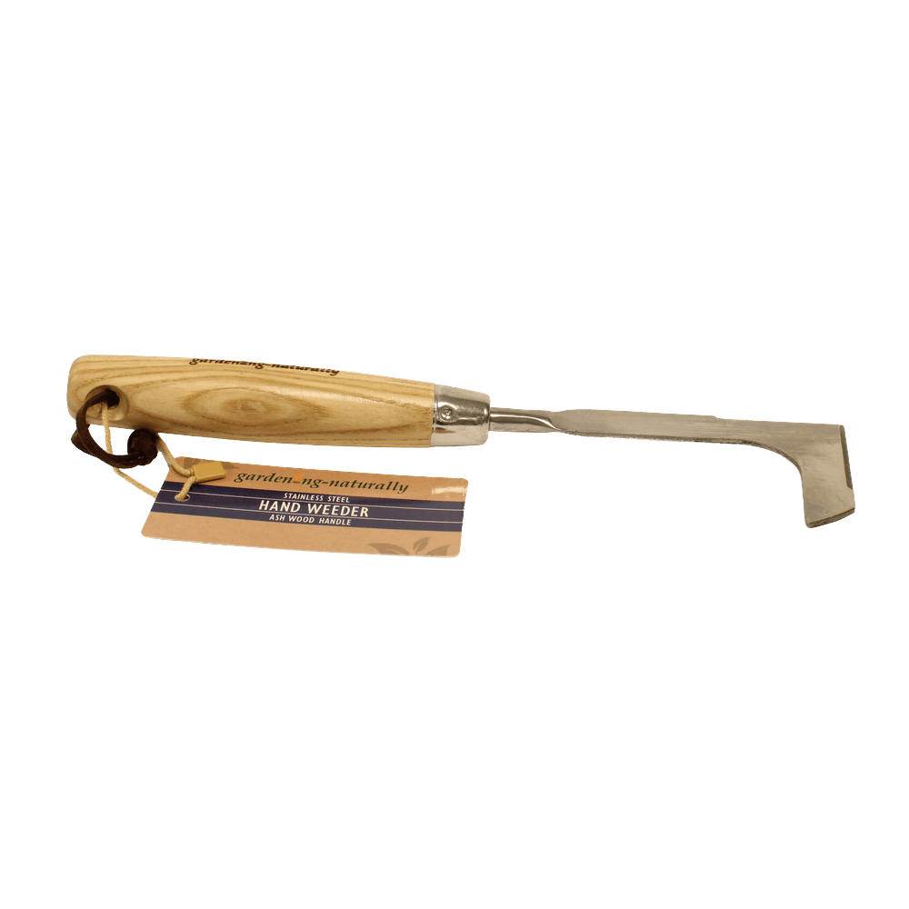 Hand welder tool with wooden handle on a white background