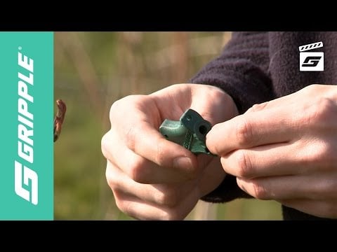 Gripple plant system in mans hand