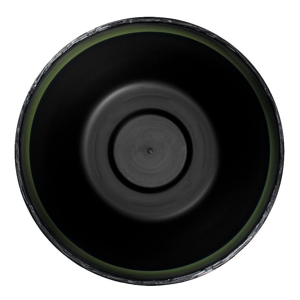 the inside of the cactus planter black