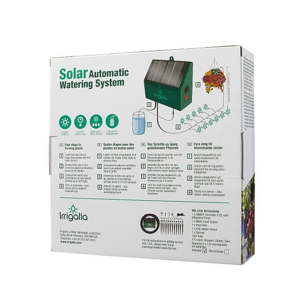 Irrigatia watering kit in a box with full instructions