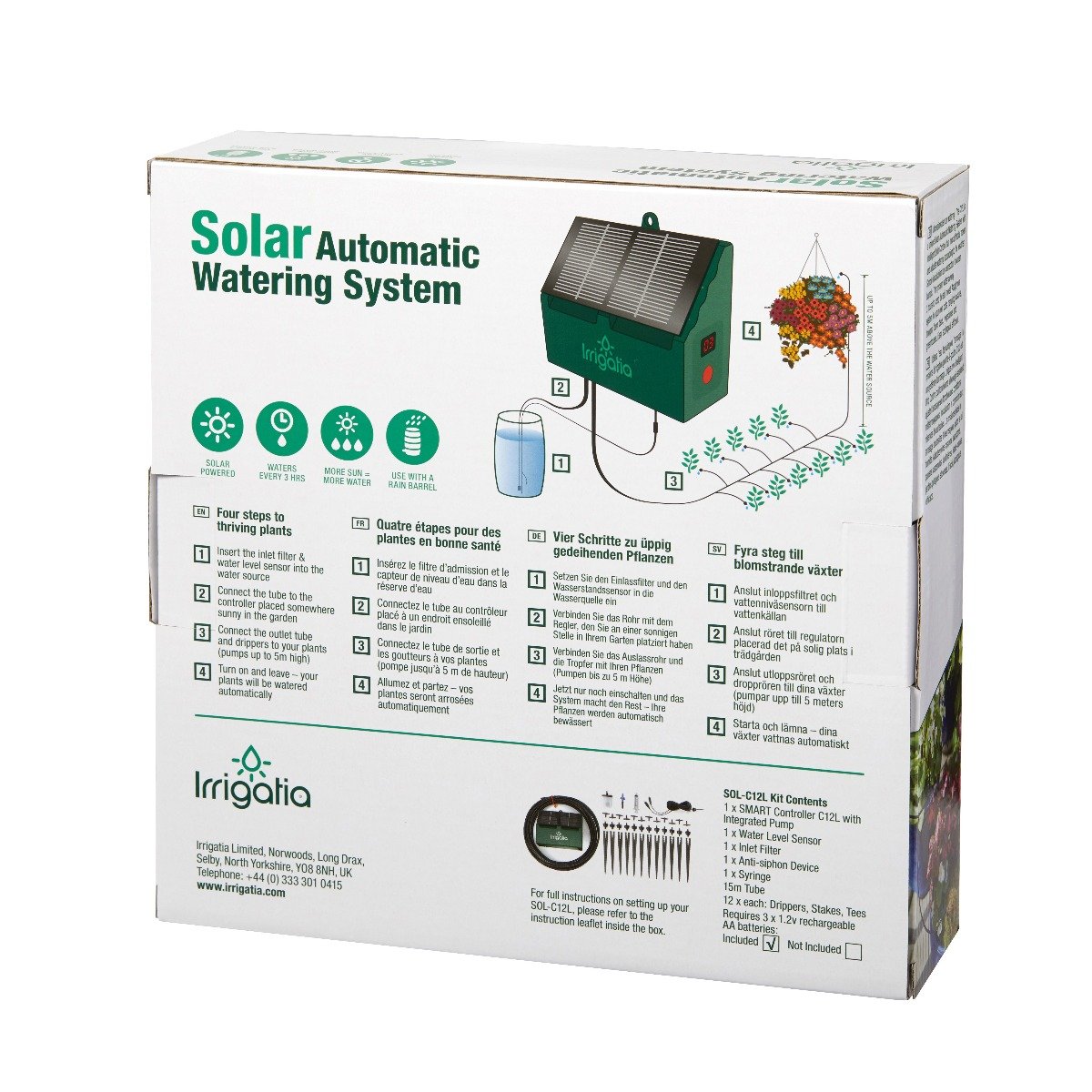 Irrigatia C24 Solar Powered Smart Irrigation Controller