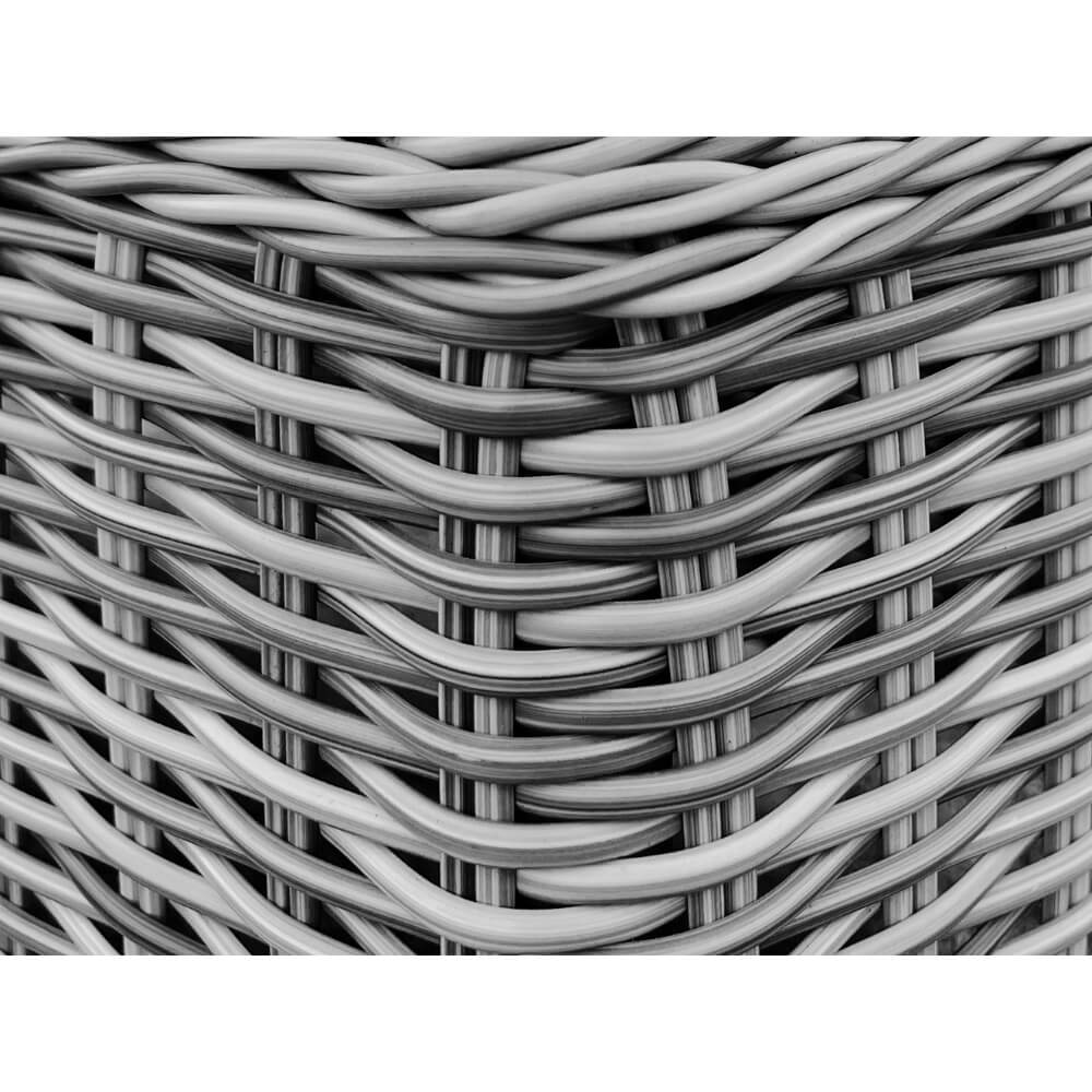 close up of lounge chair rattan