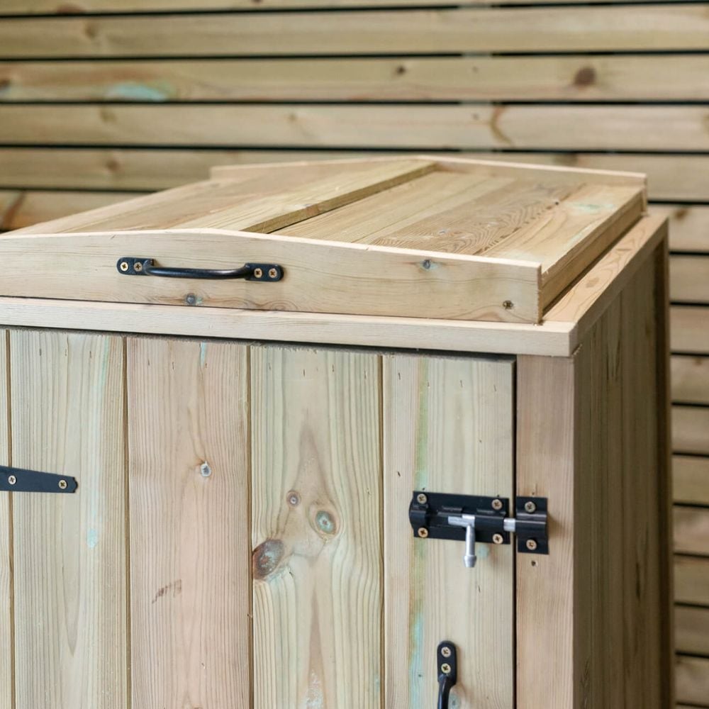 top pointed arch of bin store