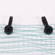 Two black garden netting clips