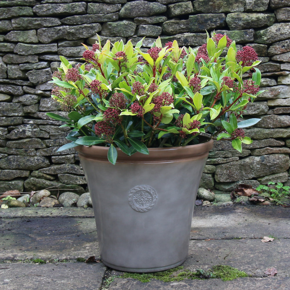 Stone planter pots