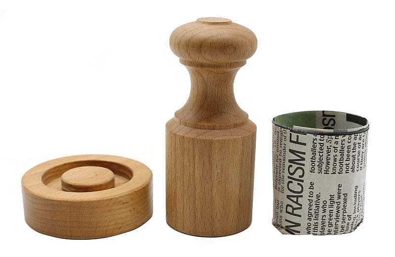 wooden paper pot maker with paper pot
