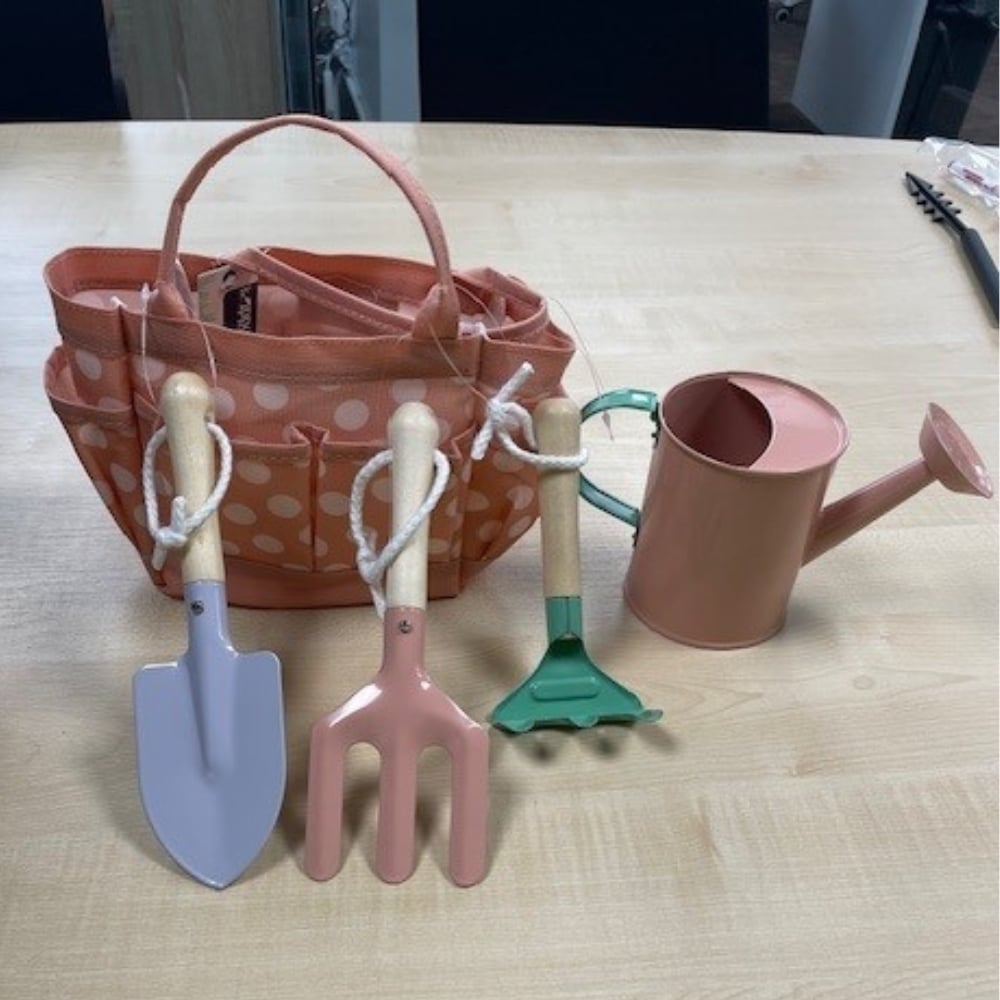 Childrens Garden Tool and Carry Bag Set