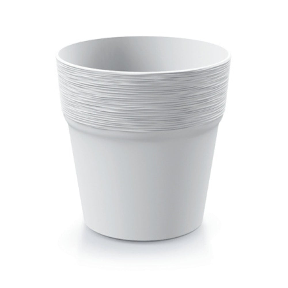 white plant pot on white background