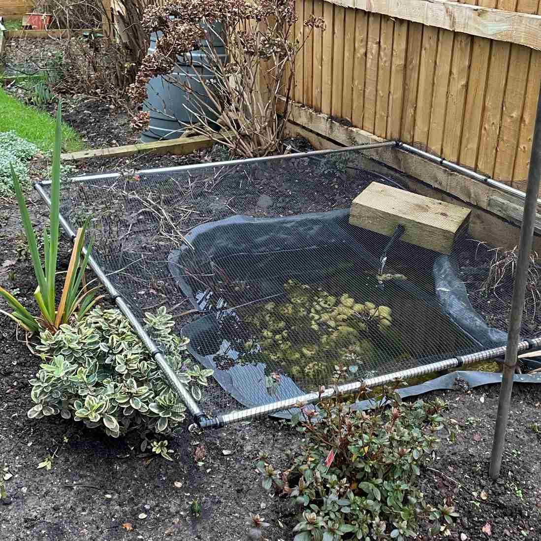 Flat Frame Covers for Securing Garden Ponds