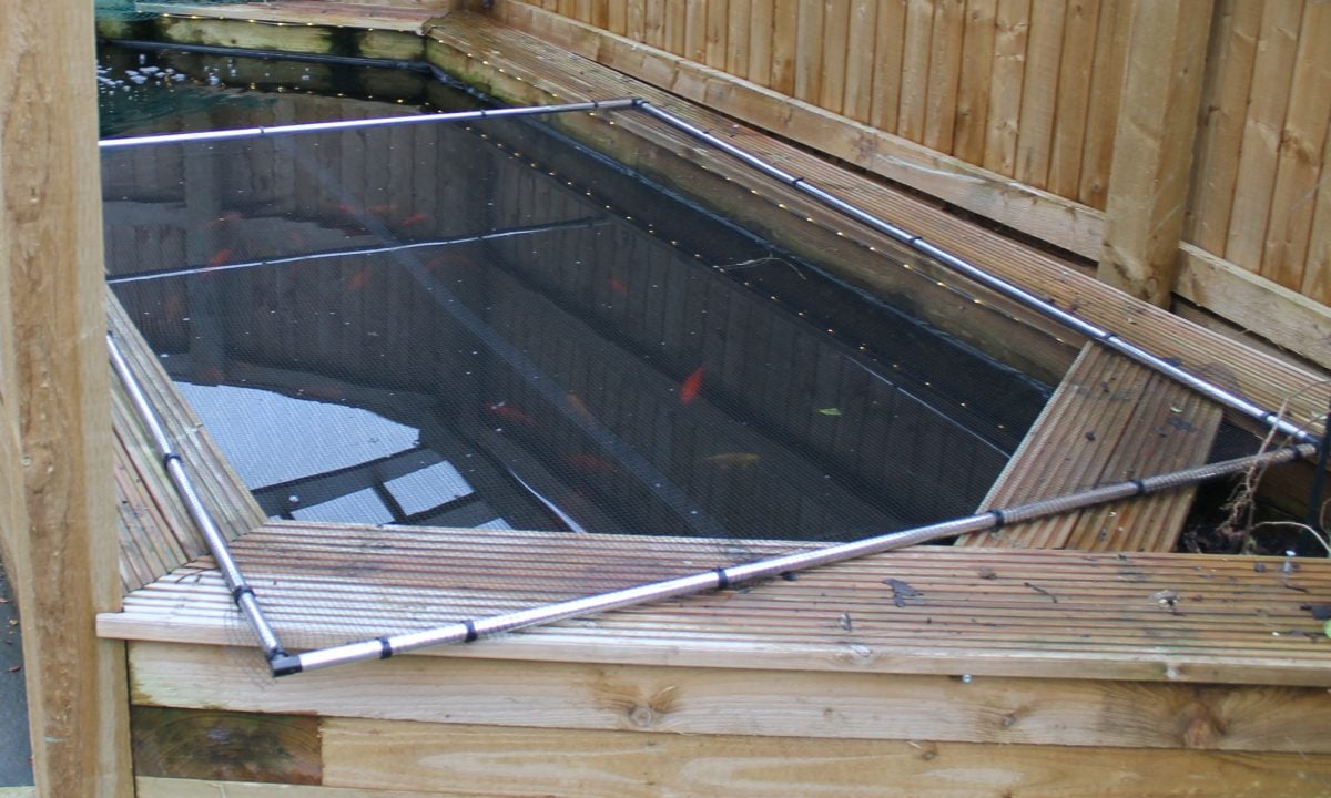 Flat Frame Covers for Securing Garden Ponds