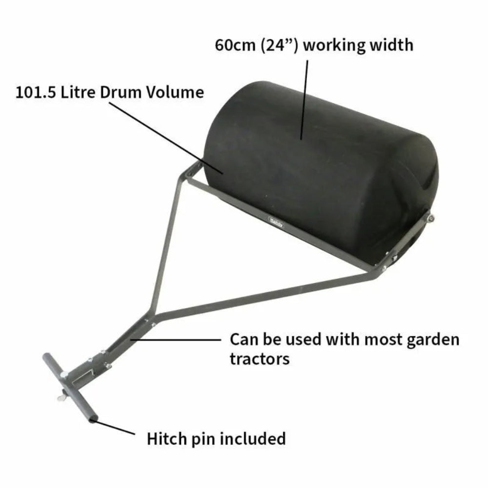 garden lawn roller poly body infographics