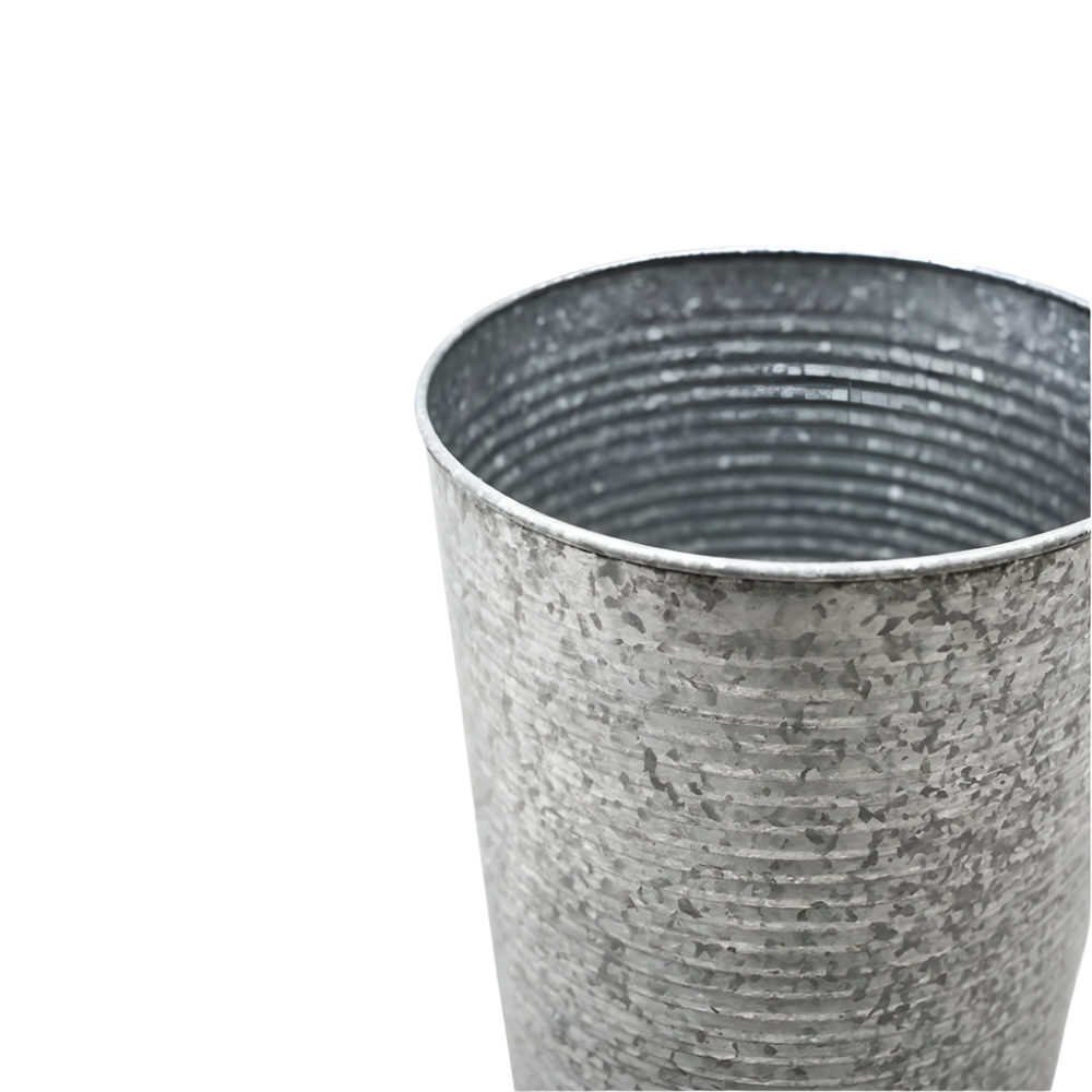 steel vase suitable for outdoor garden