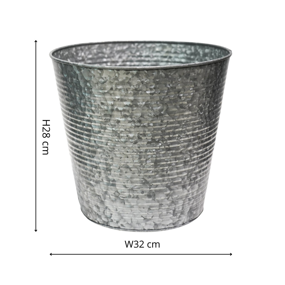 small ribbed planter dimensions
