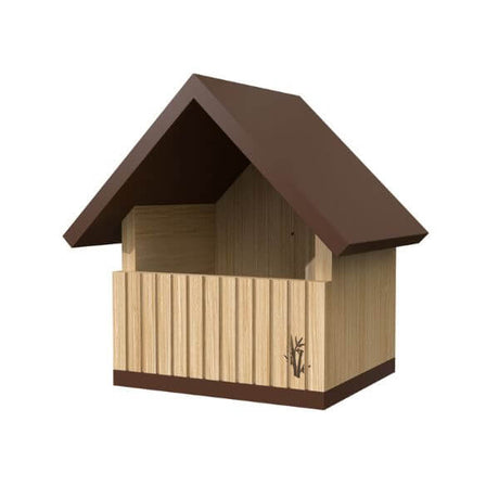 robin nest box brown roof