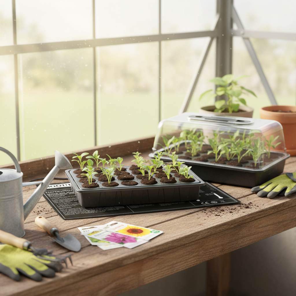root matt in greenhouse