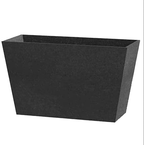 Rubber trough planter quite high on white background