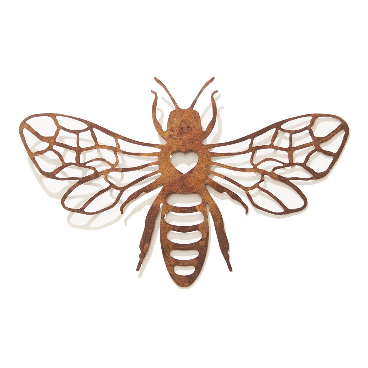 Rusted Honeybee Wall Art for Outdoor Decor