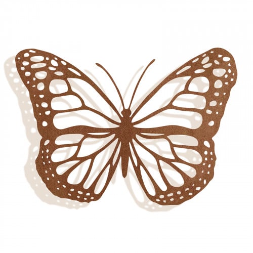Rusted Butterfly Wall Art for Fence or Shed