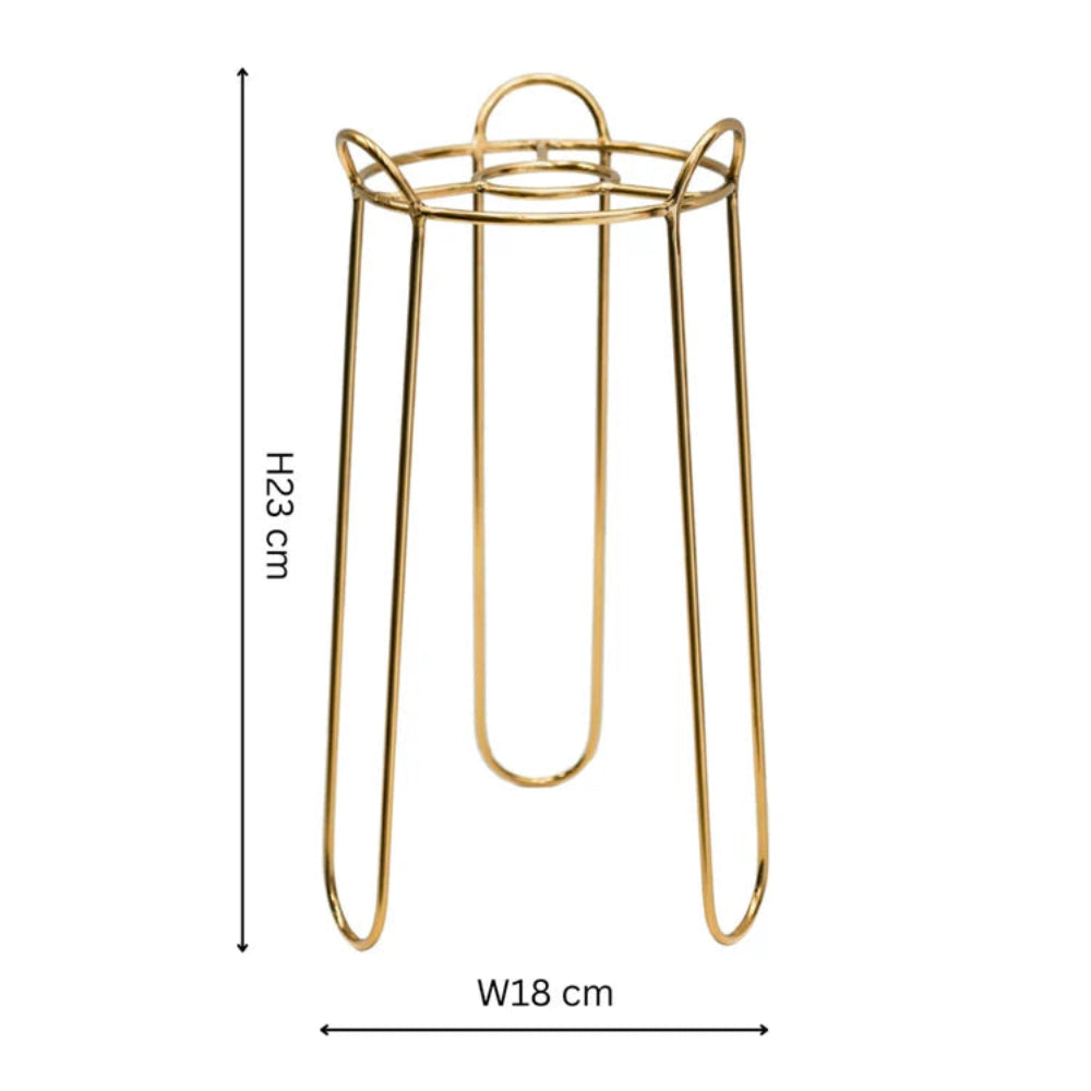 gold saluzzo plant stand dimensions