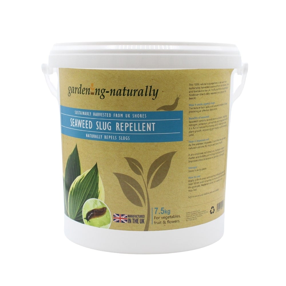 Pot of 7.5kg seaweed slug repellent in