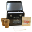 gift for gardener seed tin with pots and labels