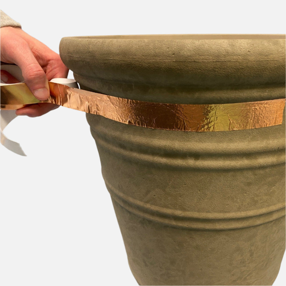 copper tape to stop slugs and snails