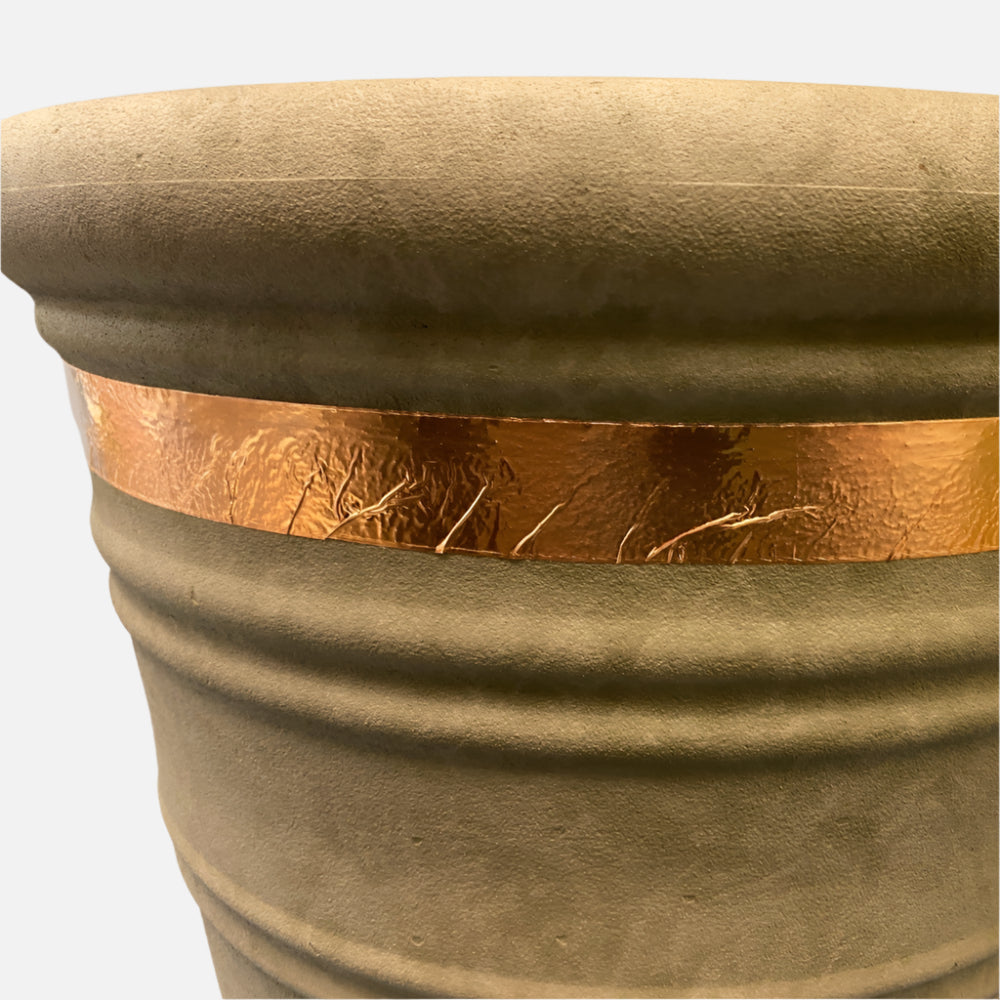 slug snail copper tape on plant pot