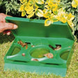 A green Slug X beer slug trap