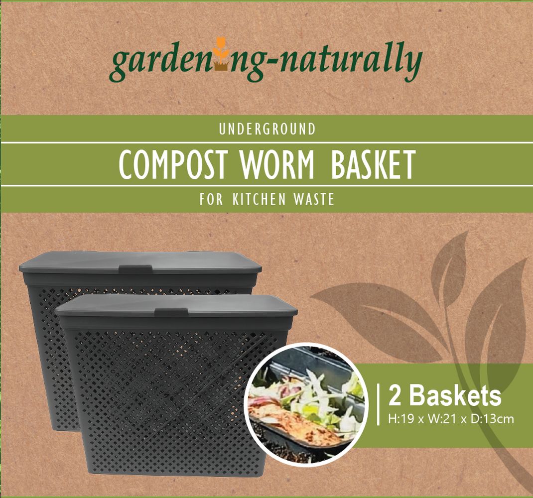 Compost Worm basket packaging