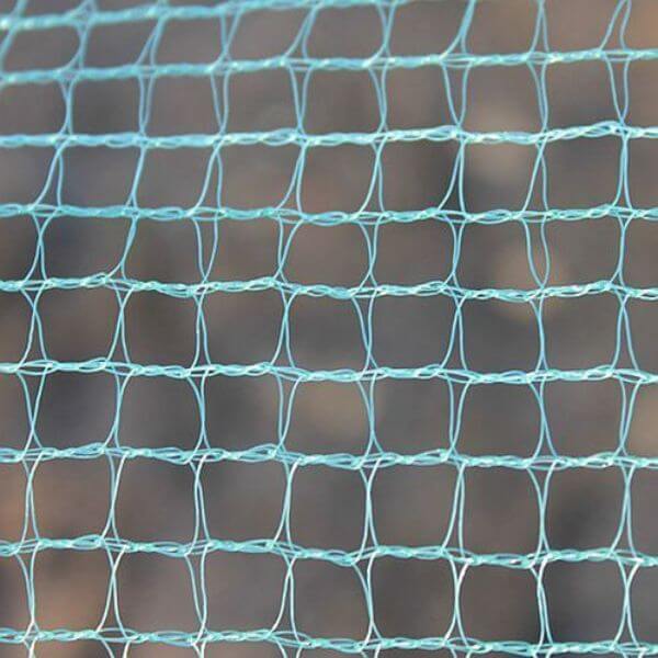 cloes up of soft green garden netting