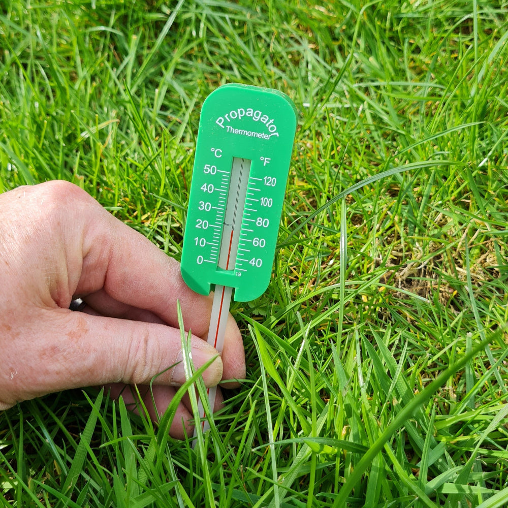 nematode soil thermometer in garden