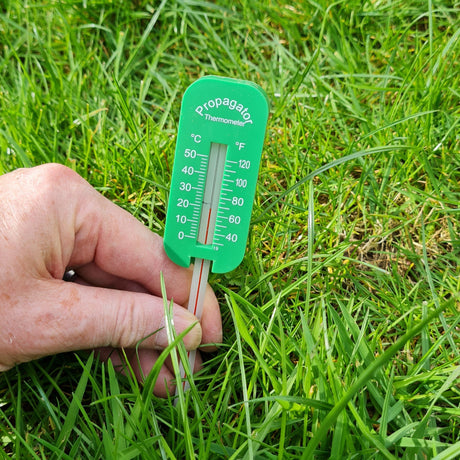nematode soil thermometer in garden