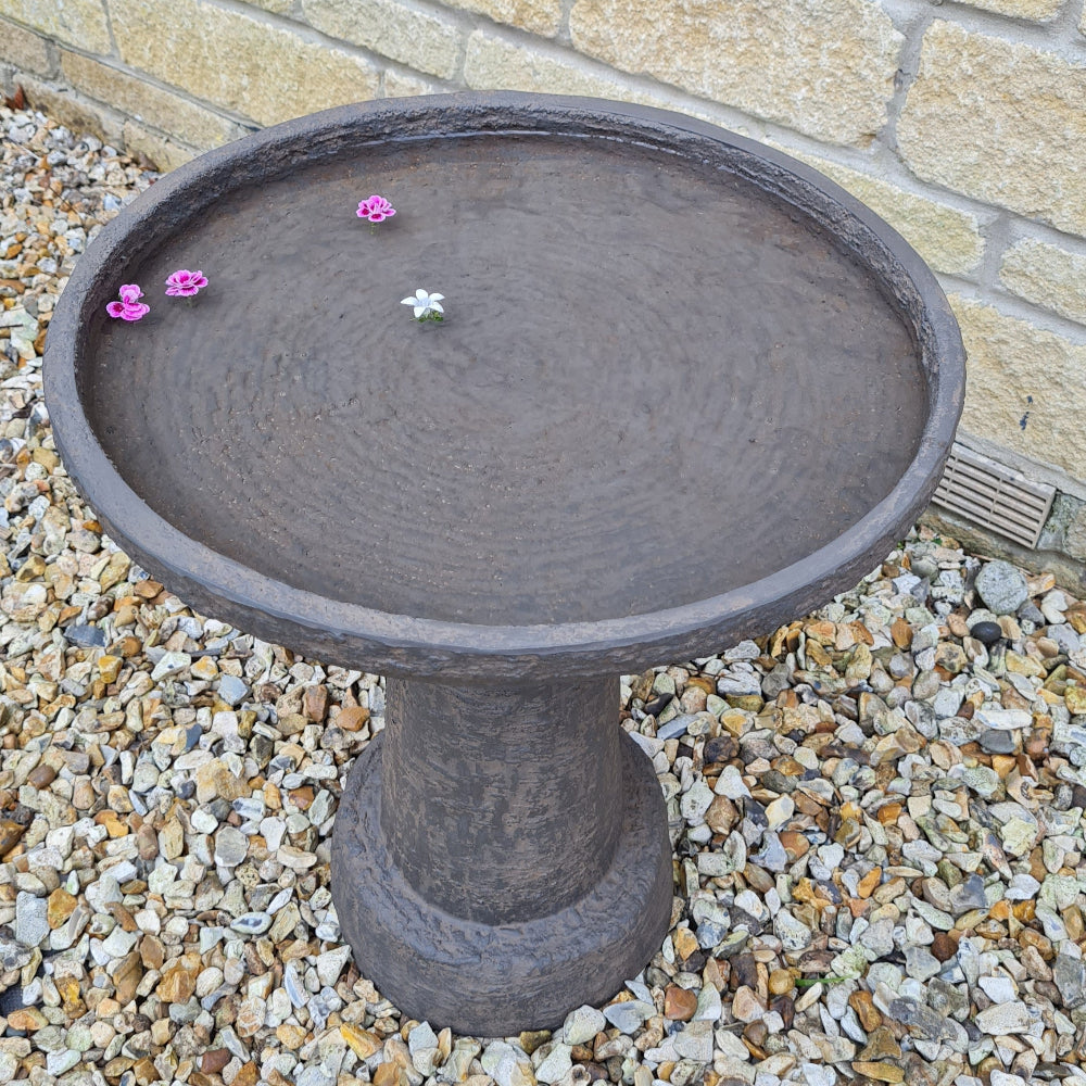 water in sorrento bird bath