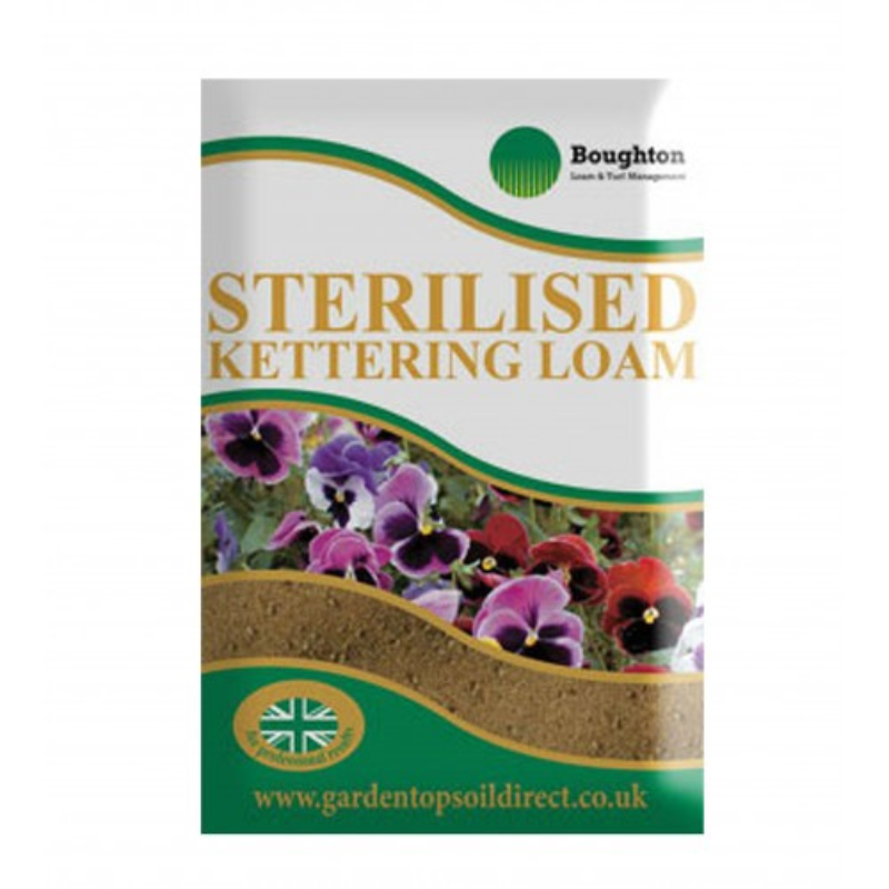 A bulk bag of sterilised Kettering loam soil.
