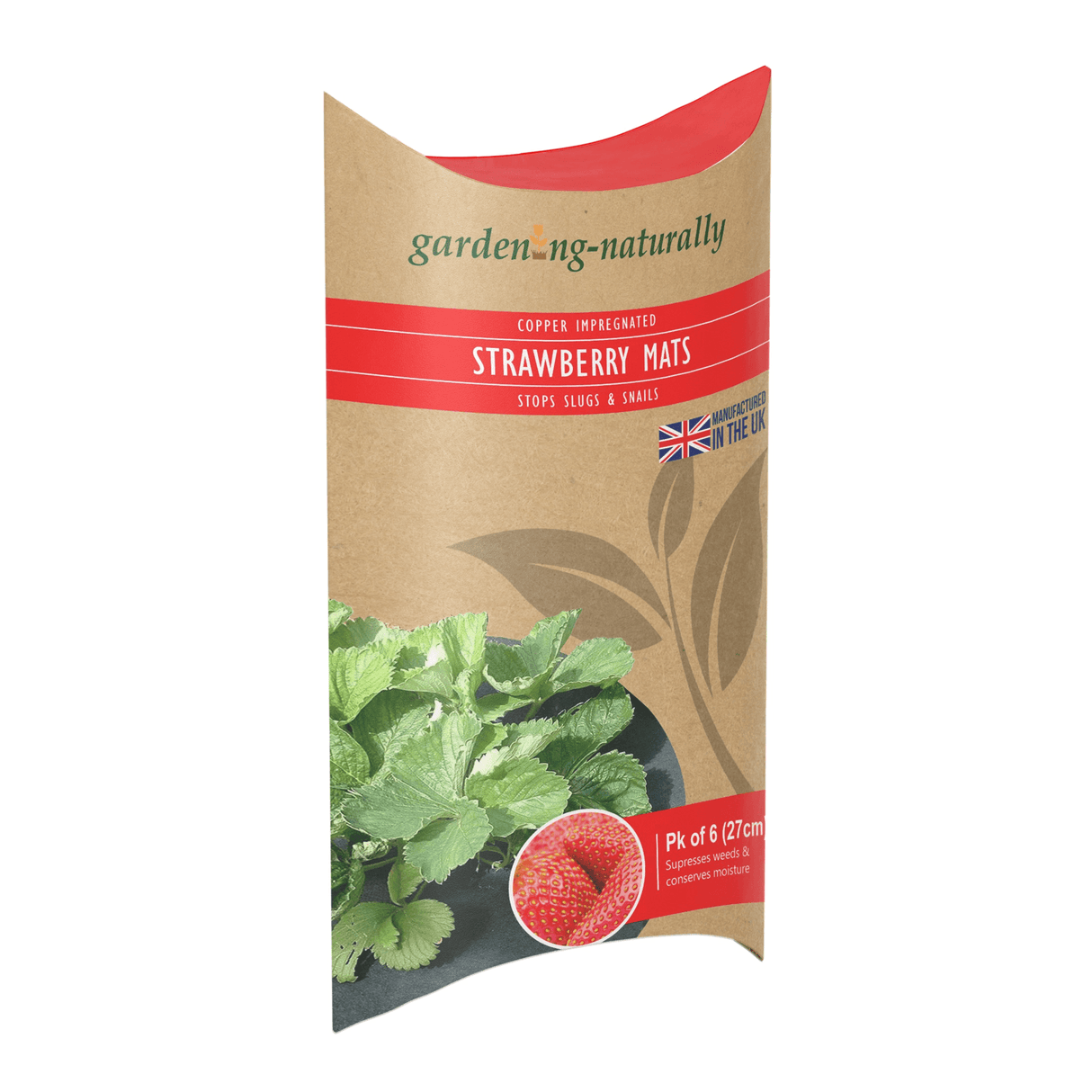 packet of 6 strawberry mats for slug and snail control