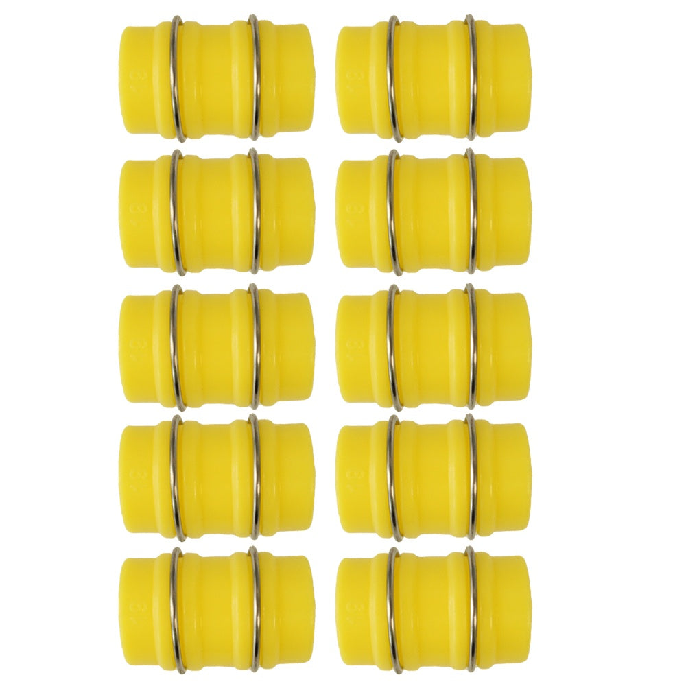 yellow heavy duty pipe clips for fruit and vegetable cages