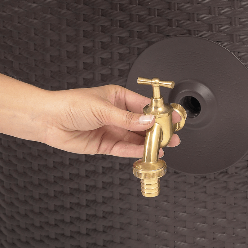 Sunda Rattan water butt tap