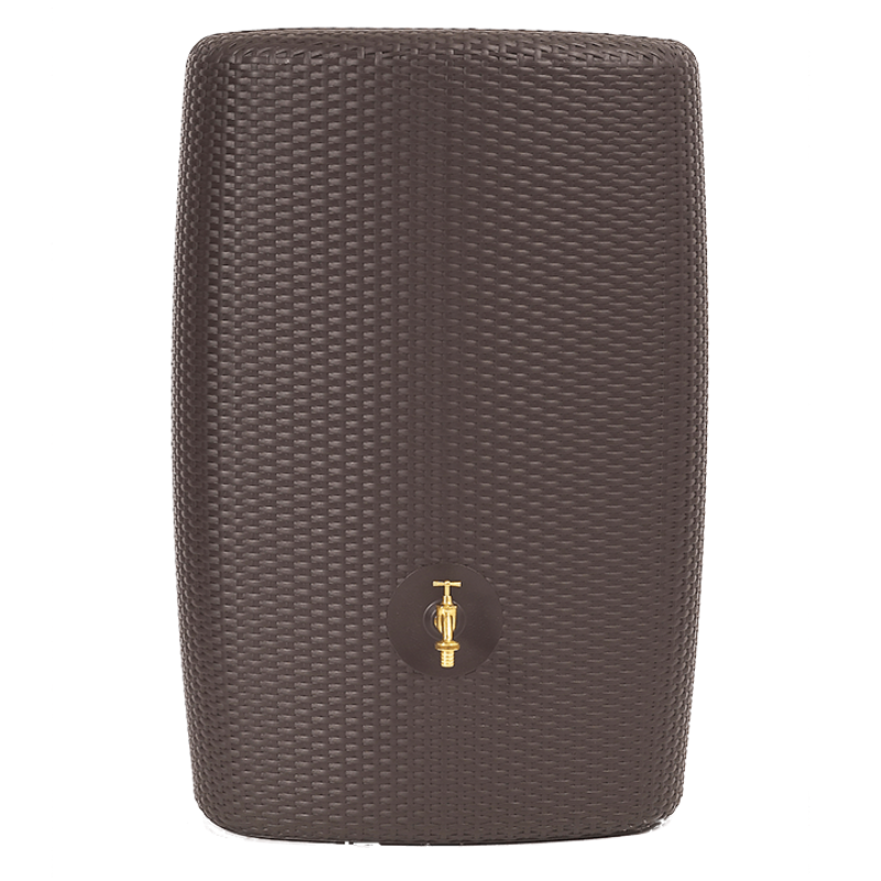 Black Water butt with tap