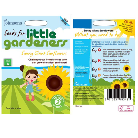 johnsons seeds for little gardeners pack