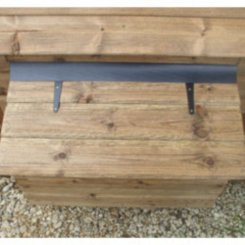 Close up of chicken run