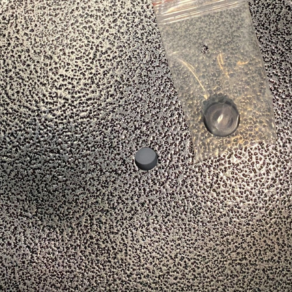 bung for textured black aluzinc cone patio planter