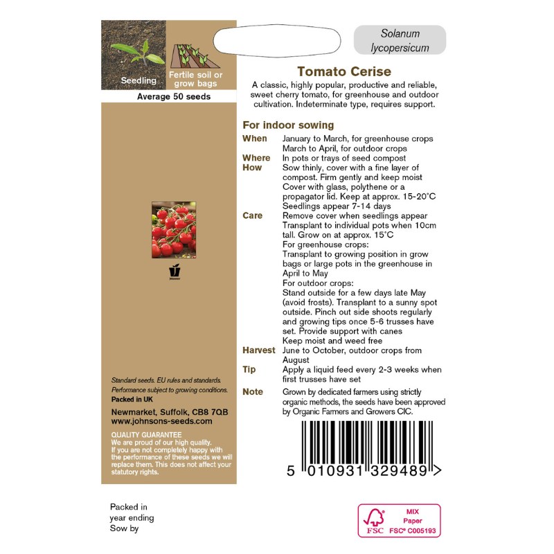 Tomato cerise instructions