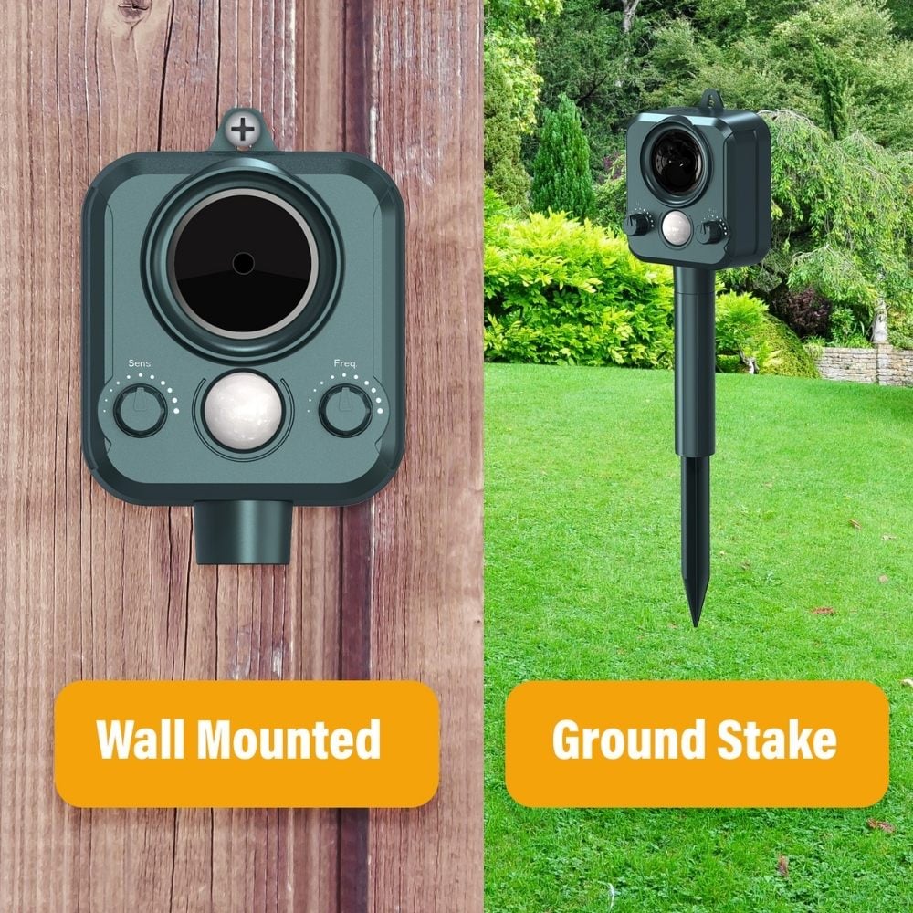 multi-use wall-mounted and ground stake