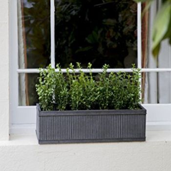 Zinc Plated window planter box