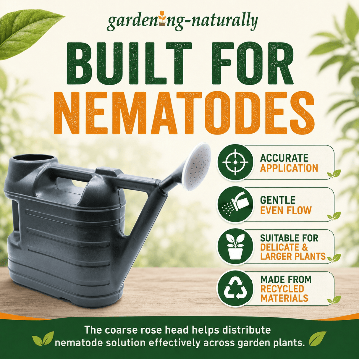 Watering Can for Nematodes 6.5L - Green