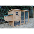 side view of poultry coop
